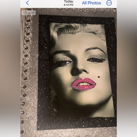 Accessories - DIY GORG Marilyn Monroe Glitter Print.